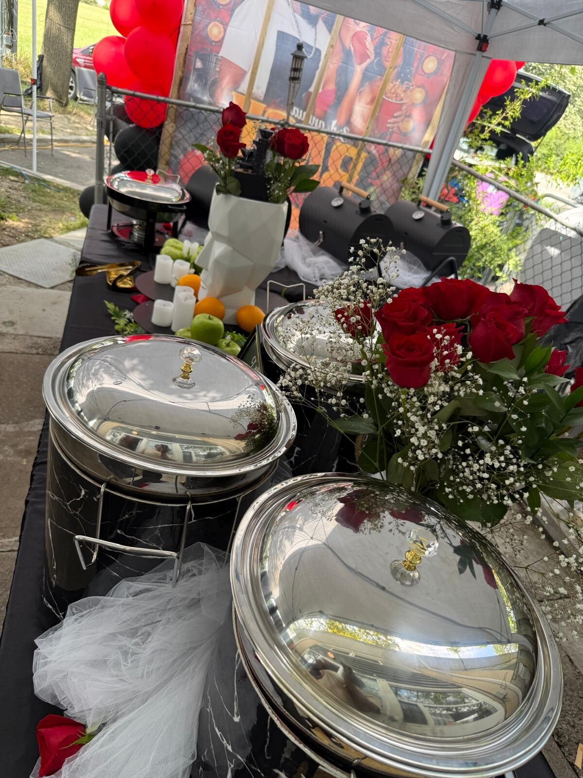 Elegant buffet display