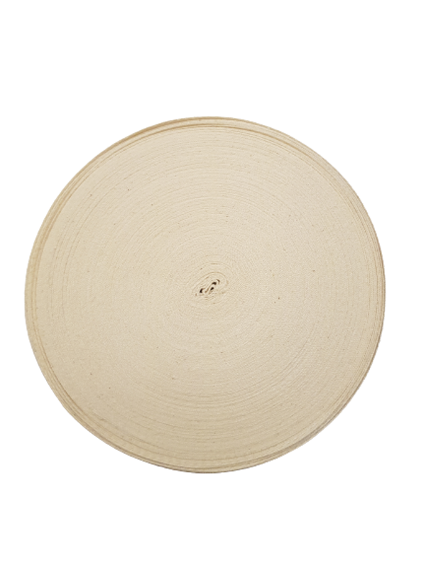 Keperband Beige - 2 centimeter breed - rol van 45 meter