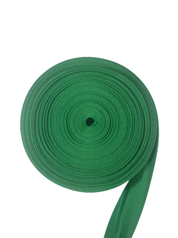 Biaisband Groen - Katoen 15mm - rol van 20 meter