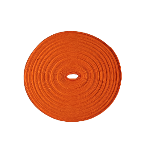 Biaisband oranje - katoen 20mm - rol van 20 meter