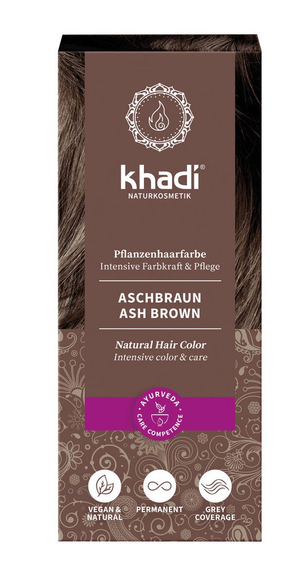 Khadi ash brown natuurlijke haarkleuring 100g