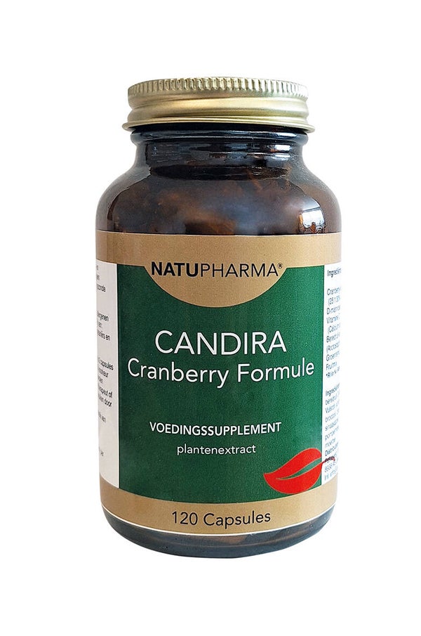 Natupharma Candira Cranberry Formule (met D-Mannose) - Blaas Formule - Voedingssupplement 120 capsules