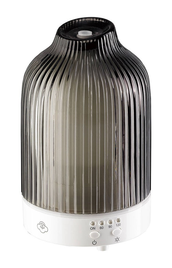 Serene House Aroma Diffuser FOUNTAIN Antraciet (Glas-7 LED kleuren)