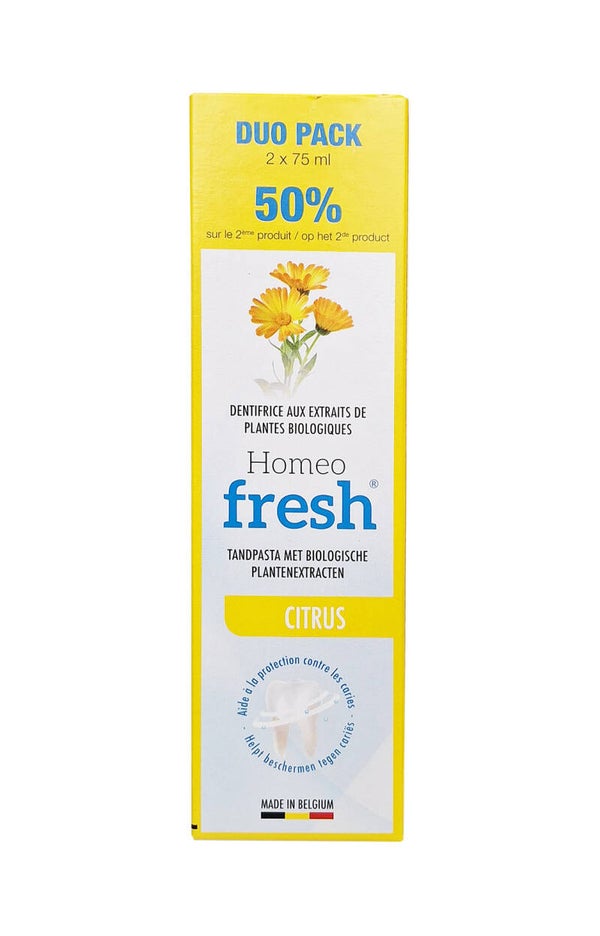 Homeofresh tandpasta Citrus DUO-actieverpakking