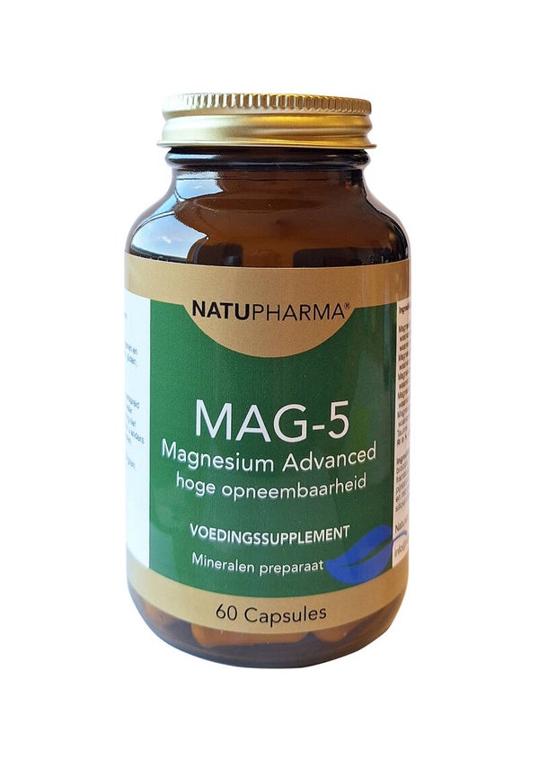 Natupharma Magnesium Advanced 5 complex - Vegetarische capsule - 60 caps