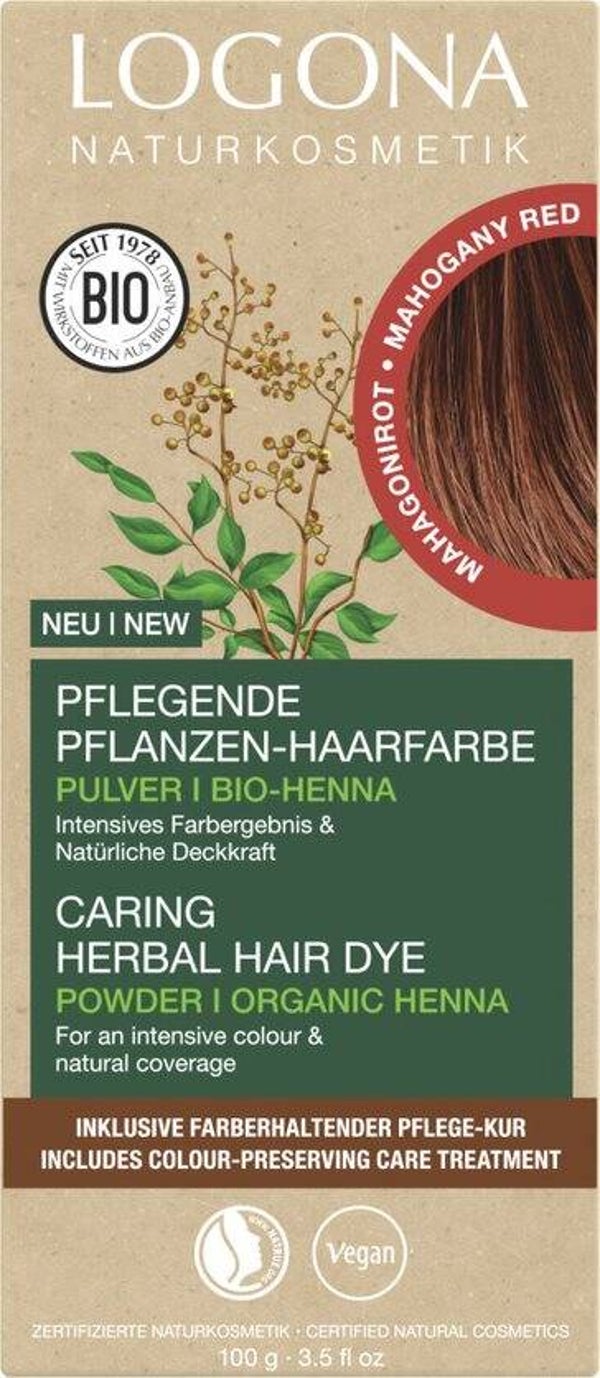 Logona haarkleuring mahoni red 100g