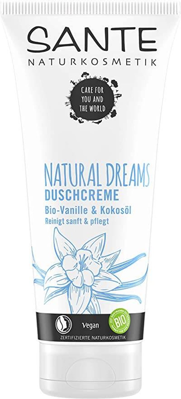 Sante Natural Dreams Organic Vanilla & Organic Coconut Shower Cream 200ml