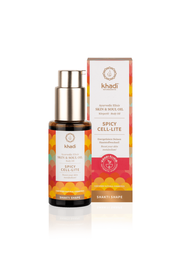 Khadi Ayurvedic Elixer Skin & Soul Body Oil Spicy Cell-lite 50ml