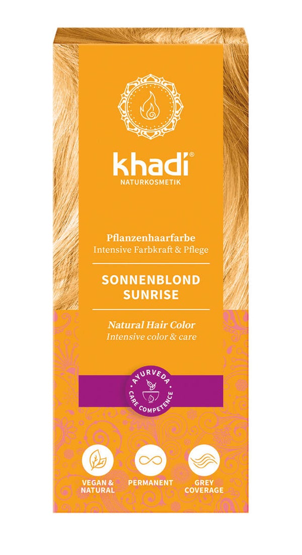 Khadi sunrise natuurlijke haarkleuring 100g
