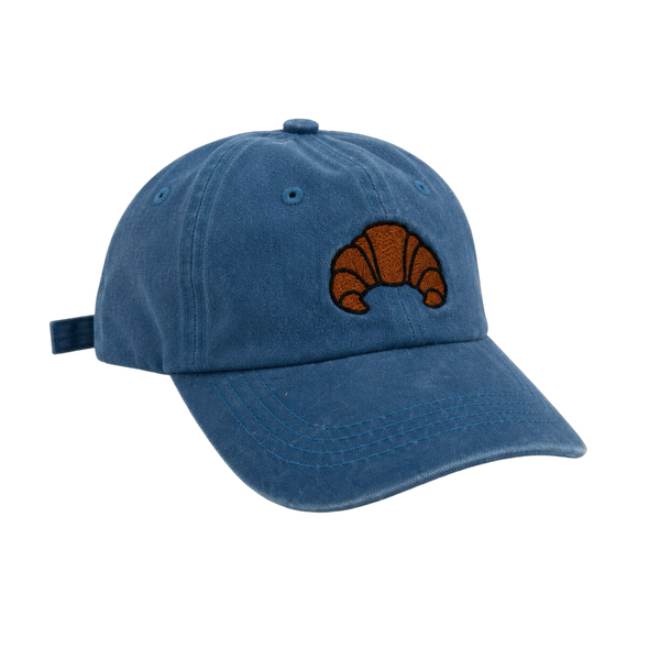 Croissant cap denim blue