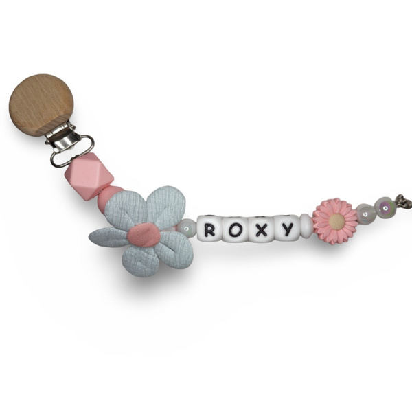 Speenkoord met naam || FLOWER GIRL