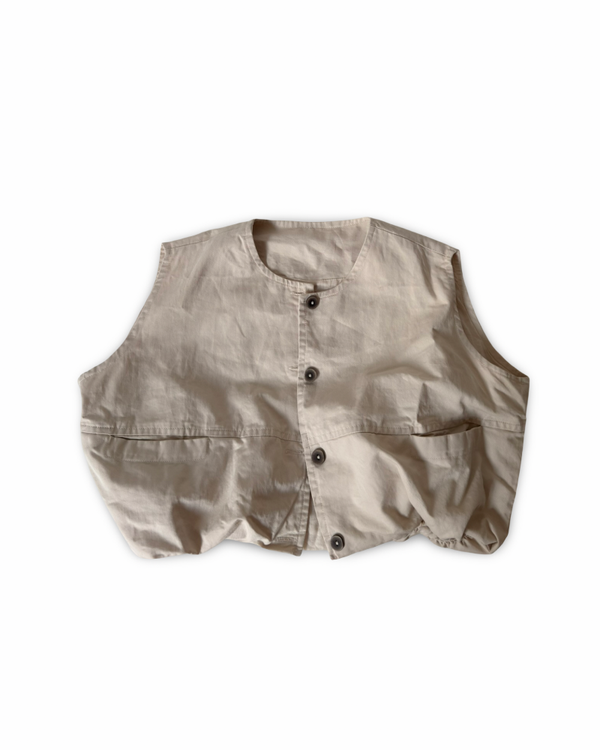 Soft puff bodywarmer beige