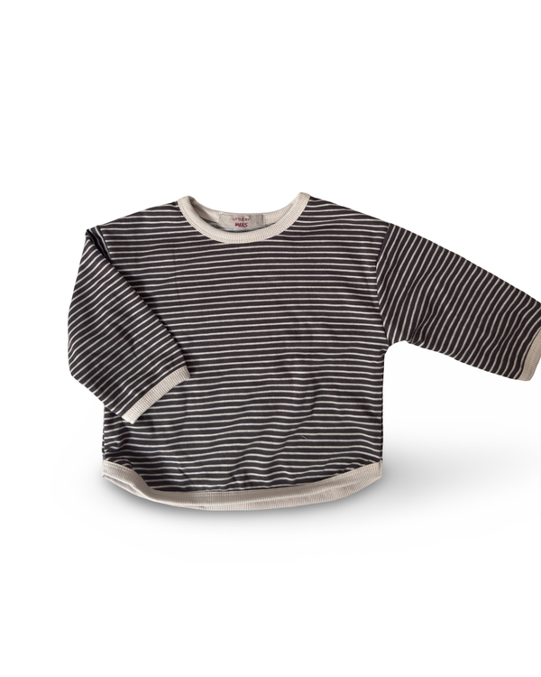 Paris stripe tee Brown