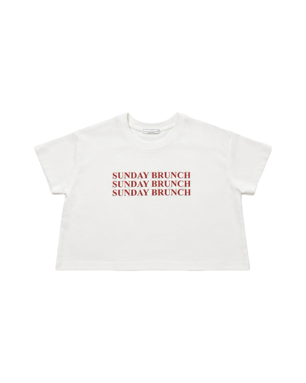 Brunch time tee white