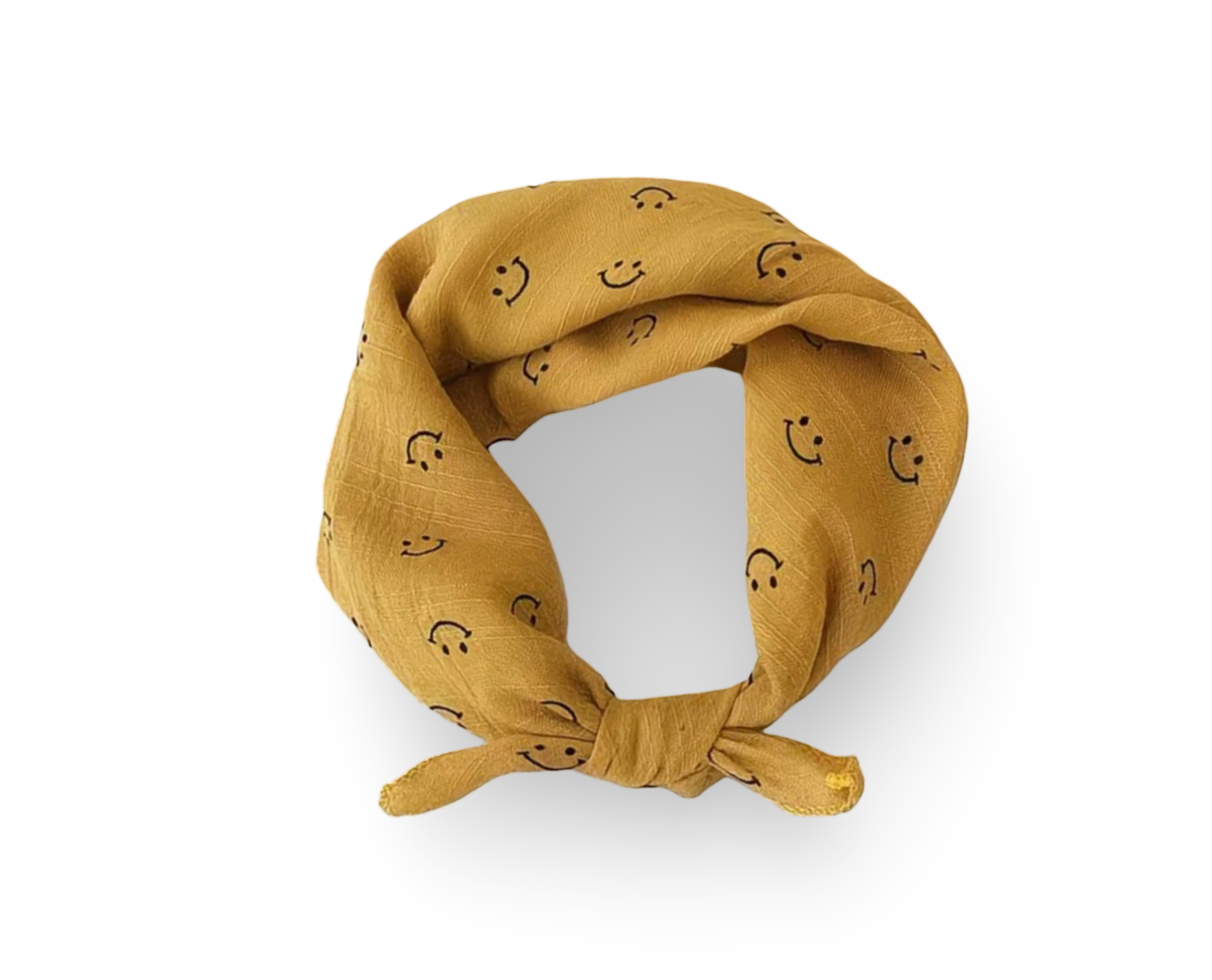 Smiley sjaaltje geel