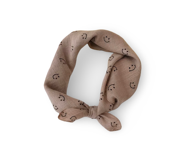 Smiley sjaaltje beige