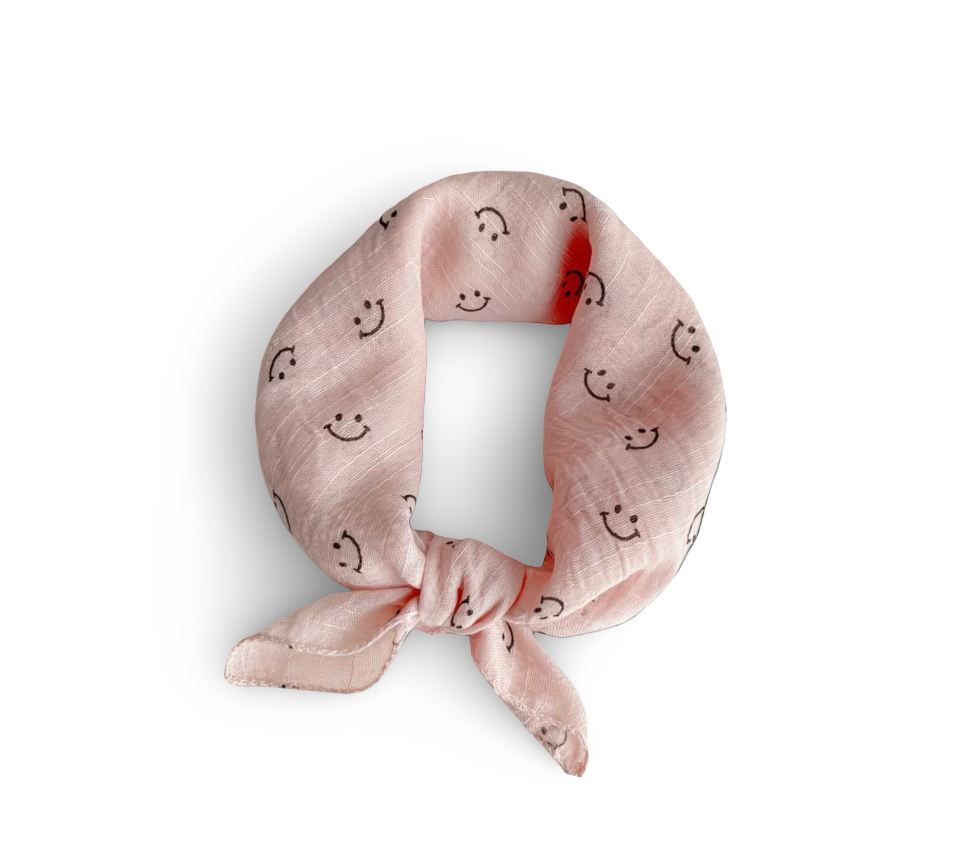 Smiley sjaaltje roze