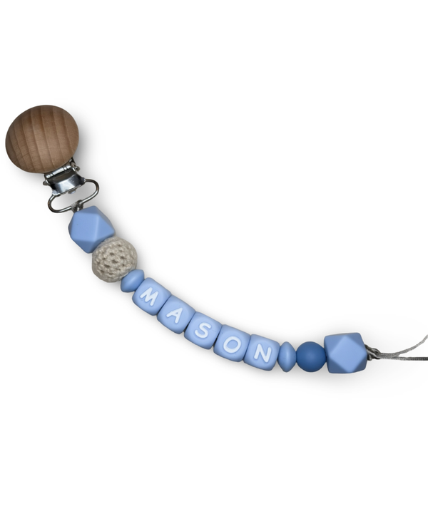 Speenkoord met naam || Blue