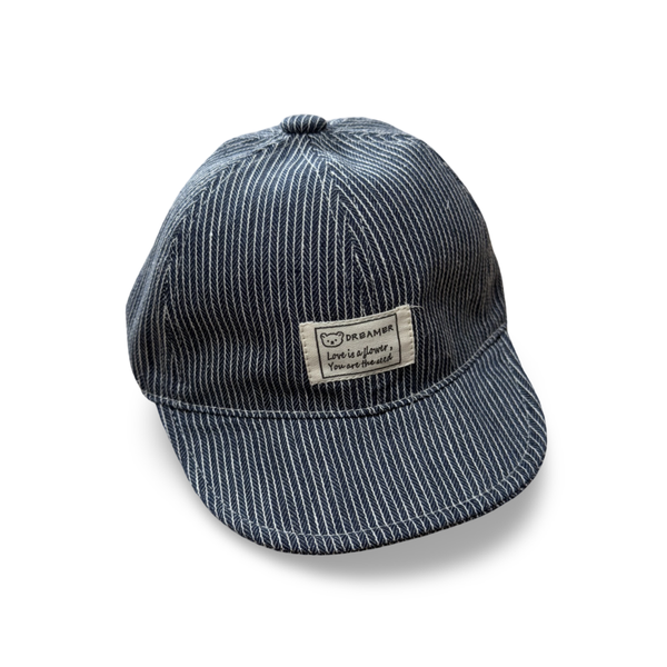Stripe cap navy