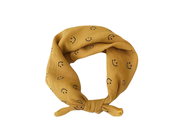 Smiley sjaaltje geel