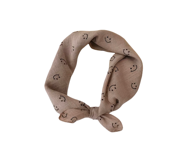 Smiley sjaaltje beige