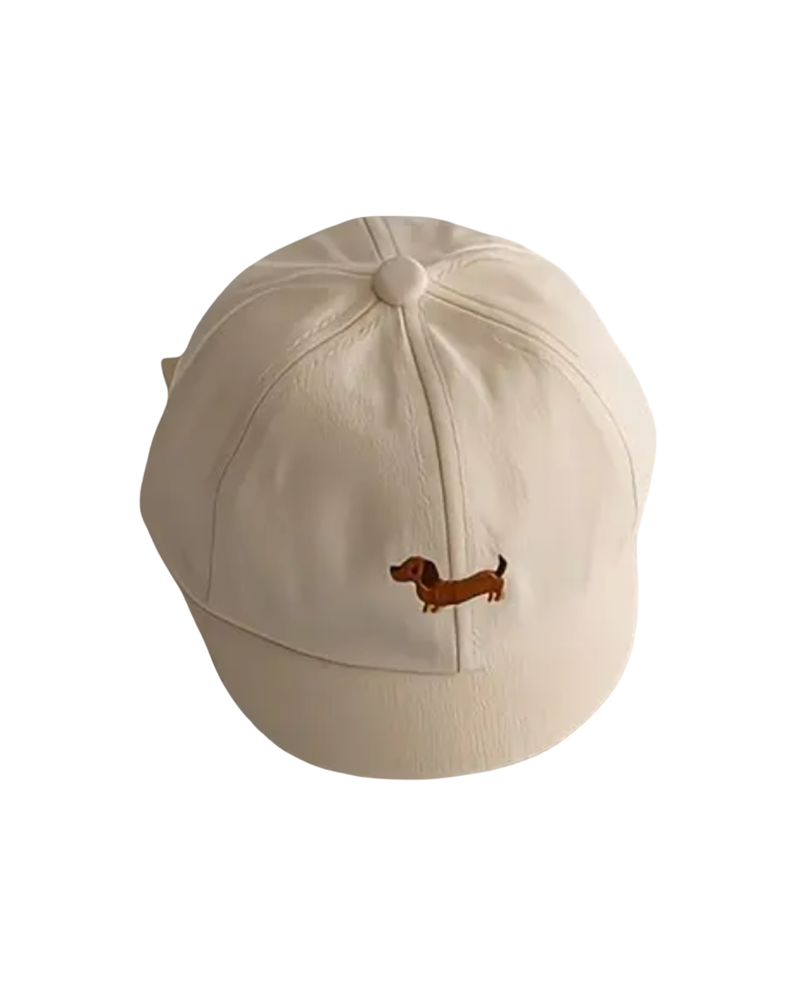 Teckel beige cap white