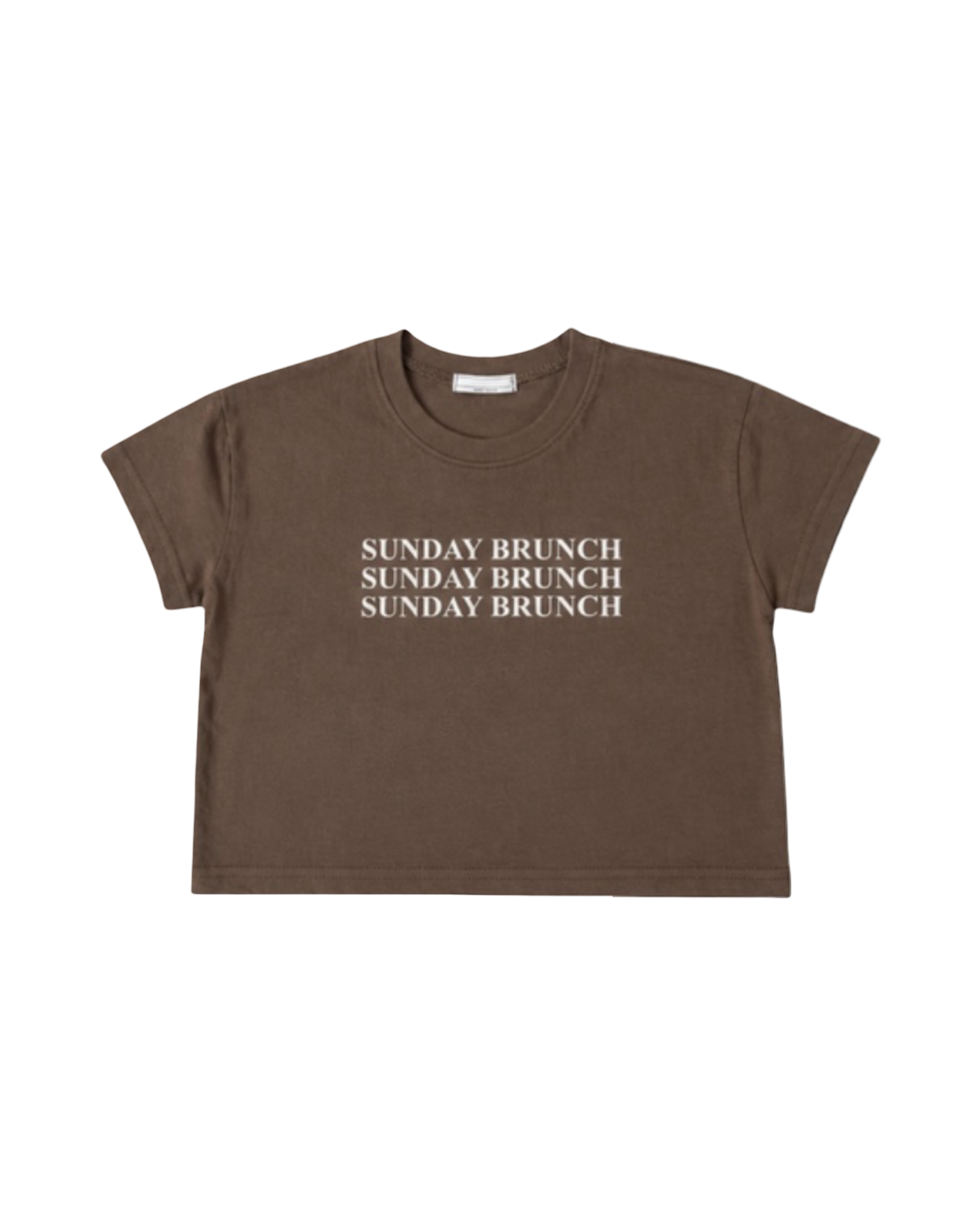 Brunch time tee brown