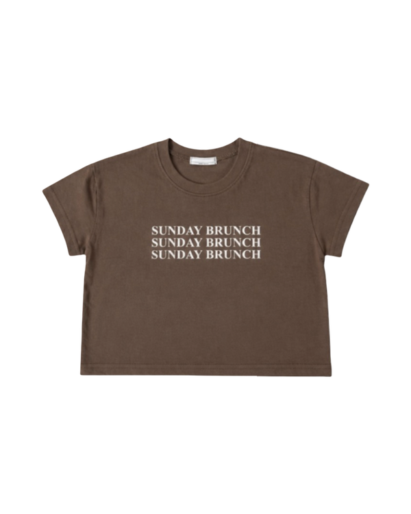 Brunch time tee brown