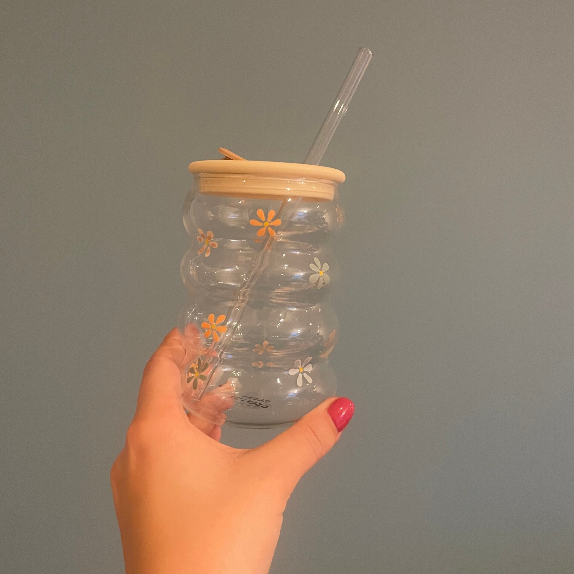 Wolkvormige beker - pastel bloemetjes