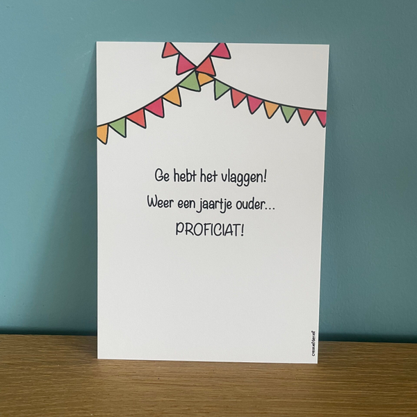 Ge hebt het vlaggen