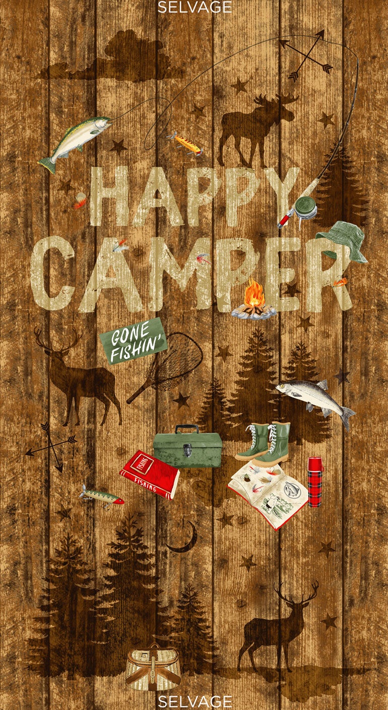 Happy Camper Quilt Panel GC-C7251