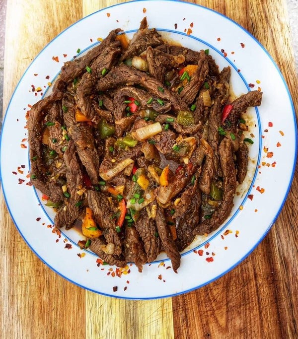 Peppered steak