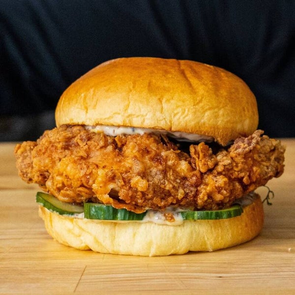 Southern fried chicken sandwich