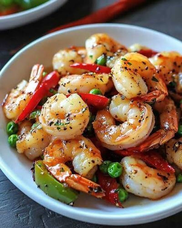 Jerk prawns