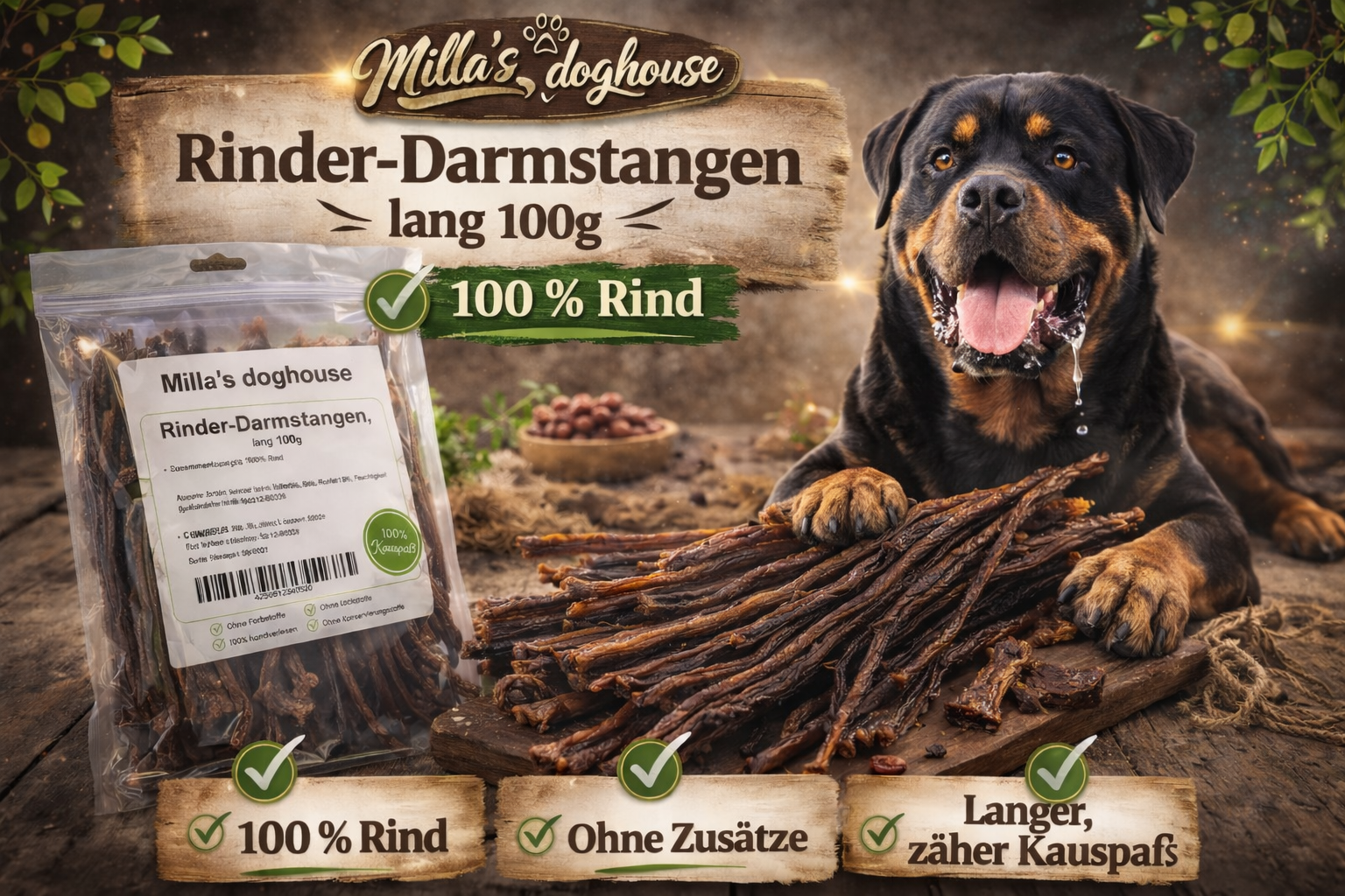 Rinder-Darmstangen, lang