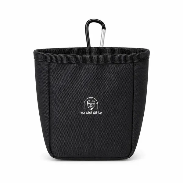 Futterbeutel Zorbi Schwarz mit Karabiner – Kollektion Hundehöhle