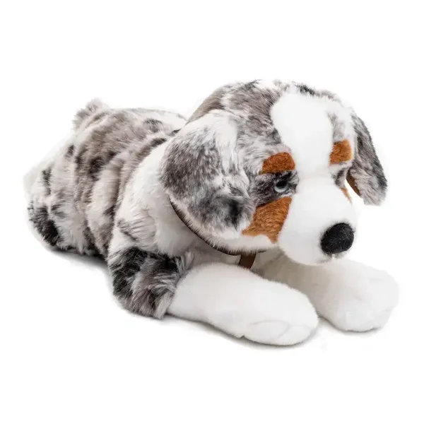 Australischer Schäferhund (mit Geschirr)-Kuschel-/Plüschtier