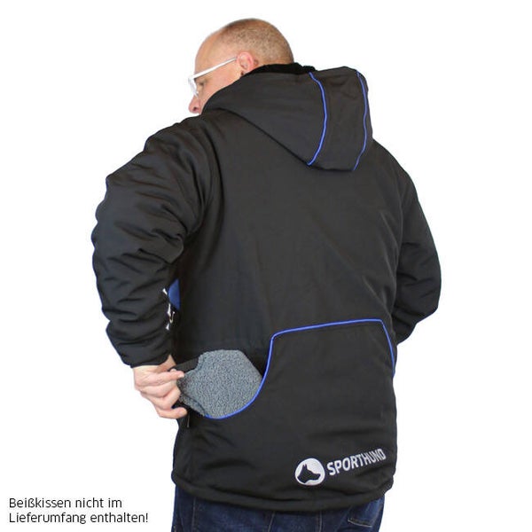 Sporthund Winterjacke Pfiffikus Schwarz-Blau