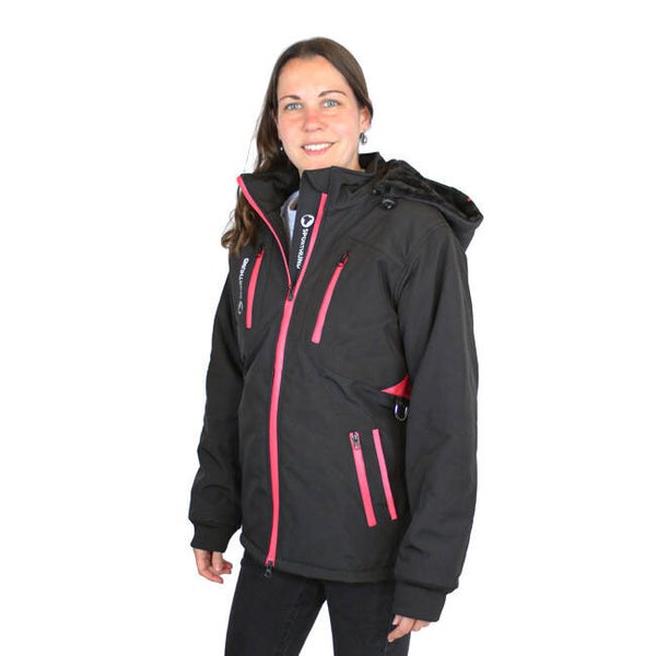 Sporthund Winterjacke Pfiffikus Schwarz-Pink