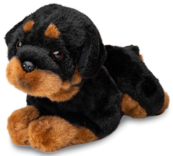 Rottweiler mit Rute, liegend | 26cm