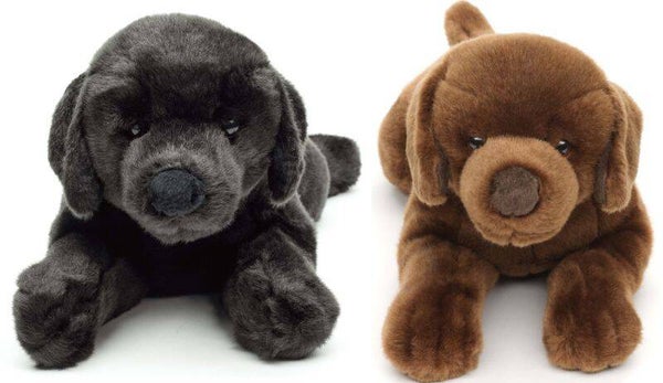 Labrador schwarz oder braun, liegend - 40 cm (Länge)