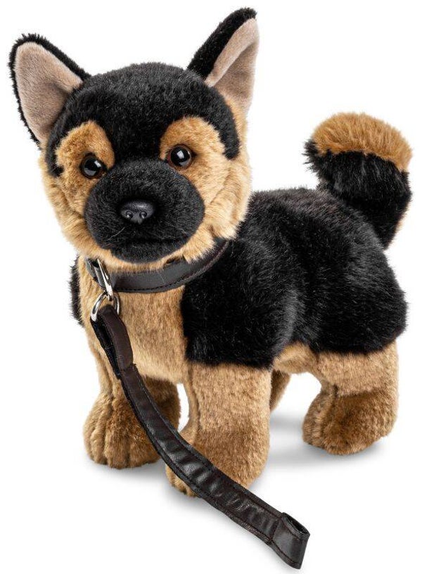 Deutscher Schäferhund Welpe mit Leine, stehend - 26 cm (Höhe)
