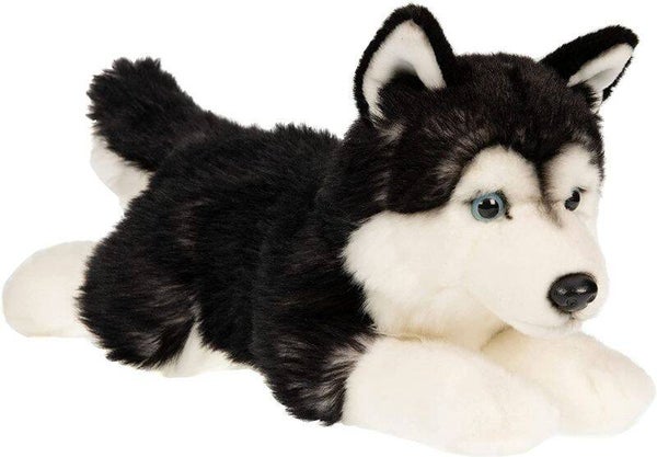 Husky schwarz, liegend - 41 cm (Länge)