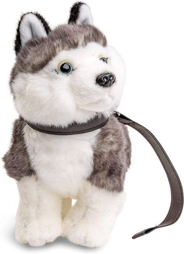 Husky Welpe grau, stehend - 24 cm (Höhe)
