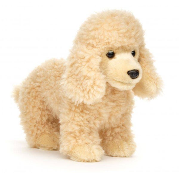 Pudel apricot, stehend  - 30 cm (Länge)