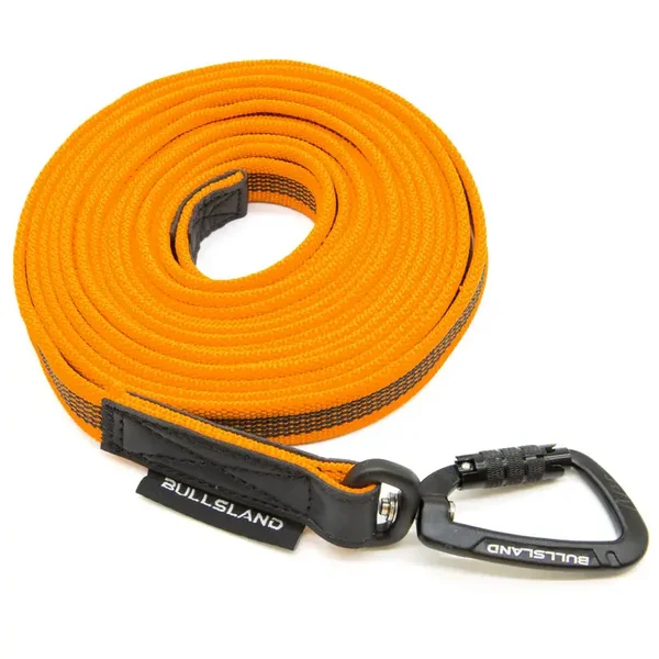 Schleppleine mit TWIST-Lock Sicherheitskarabiner - gummiertes Gurtband