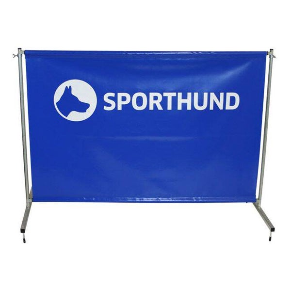 Sporthund Sprunghürde blau mit Sporthund Logo