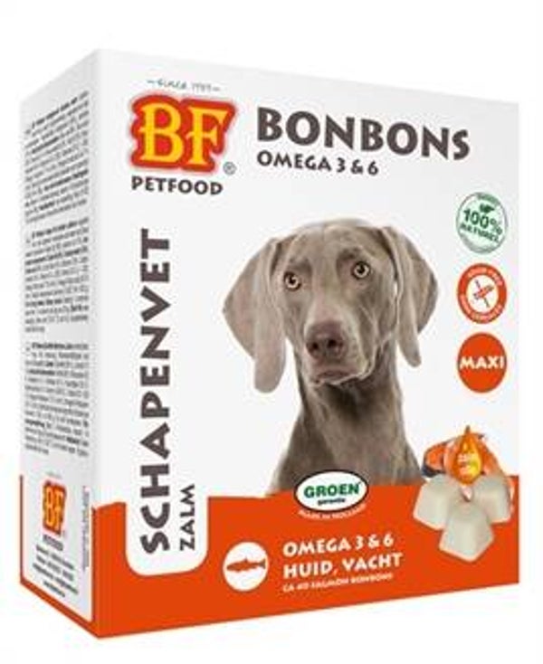Bf Petfood Sheep Fat Maxi Bonbons Salmon 40pcs