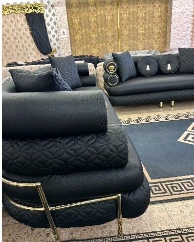 Luxus Sofa Sets  inklusive Tisch Elektrokamin