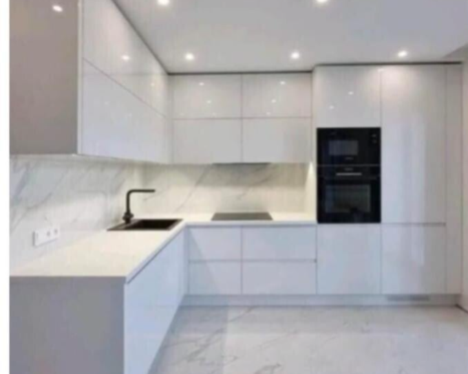 Luxus Küche Hochglanz Weiss